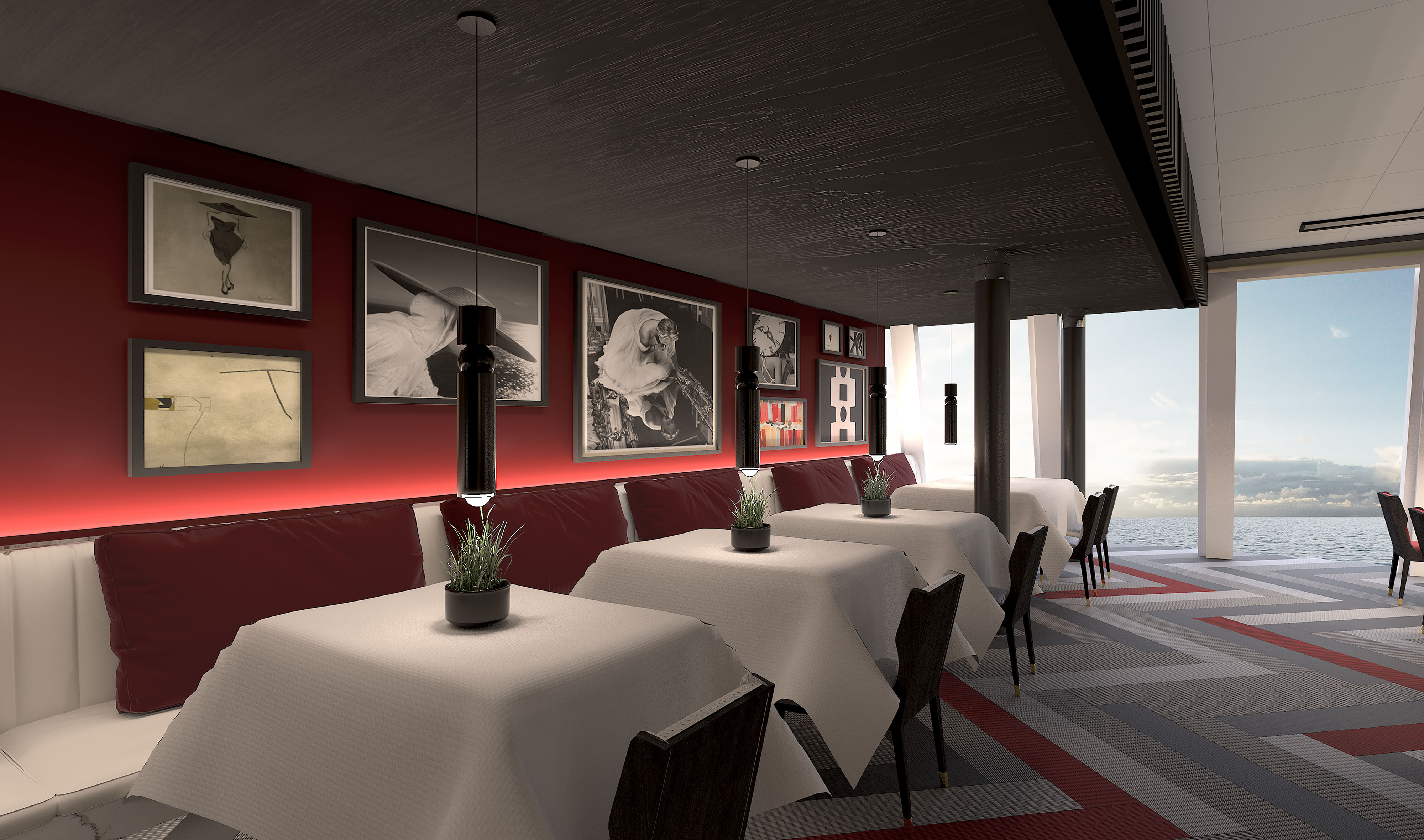 Luminae er åpen til frokost, lunsj og middag