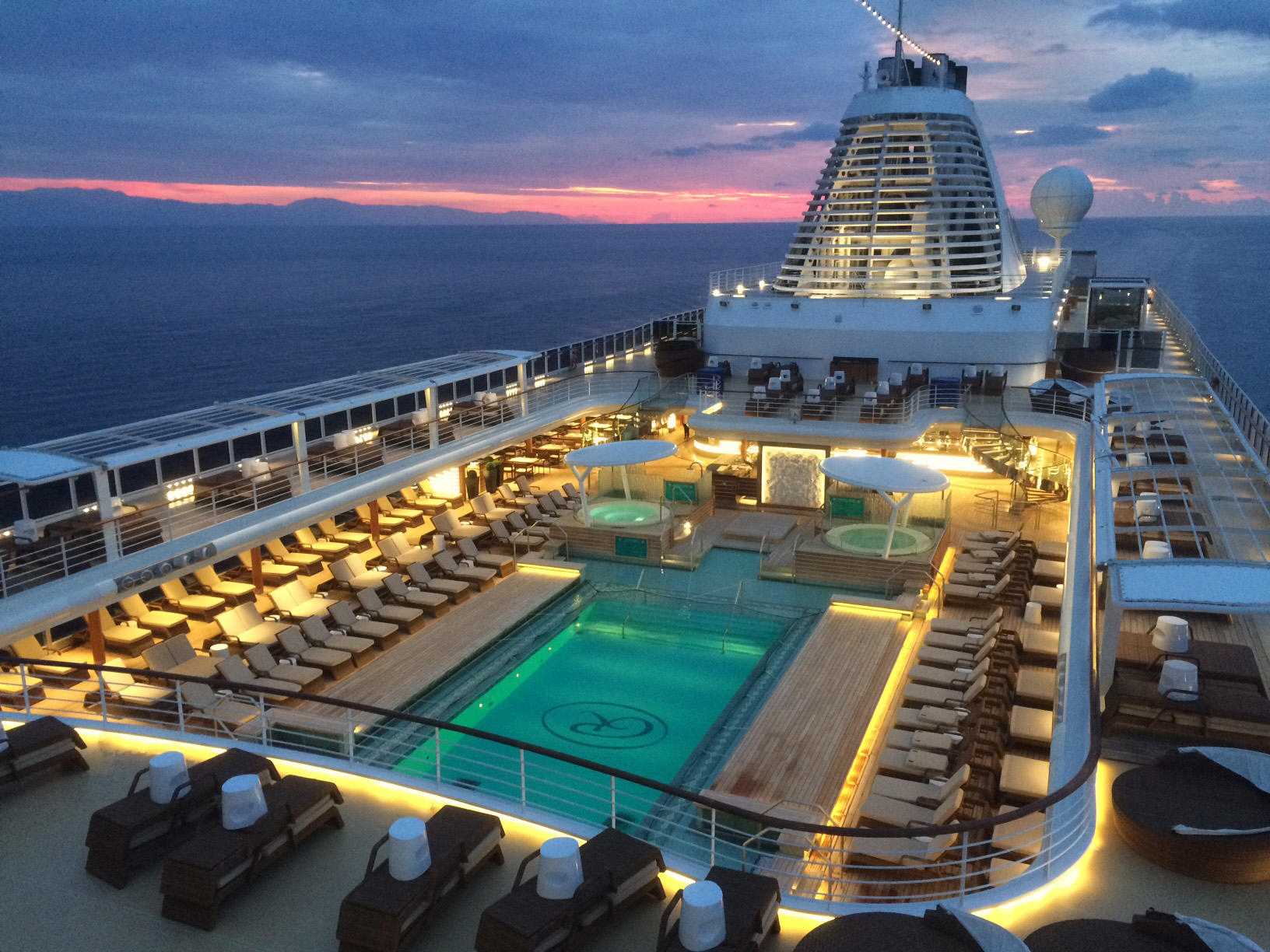 Seven Seas Grandeur, Middelhavet