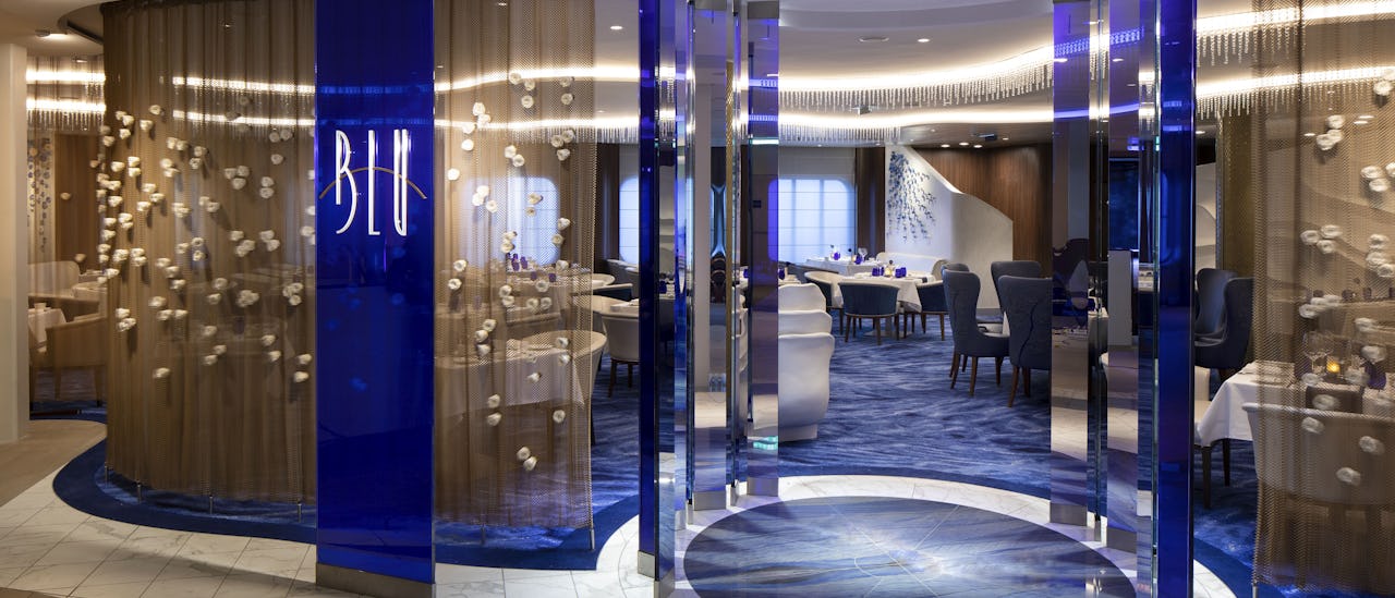 Restauranten Blu er eksklusiv for deg som bor i en Aquaclass-lugar