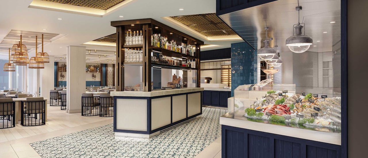 La Pescaderia - en tradisjonell sjømatgrill med utendørs sitteplasser.