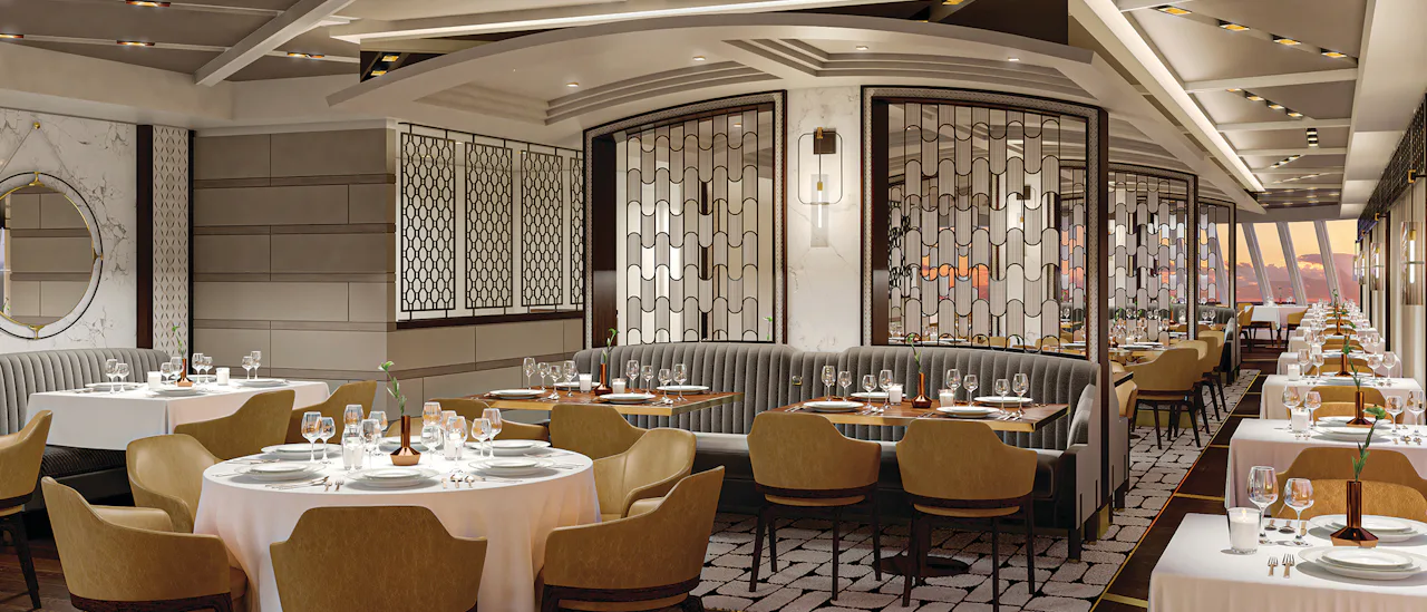Restaurant Toscana feirer lidenskapen til det italienske kjøkken, servert på spesialdesignet Versace porselen