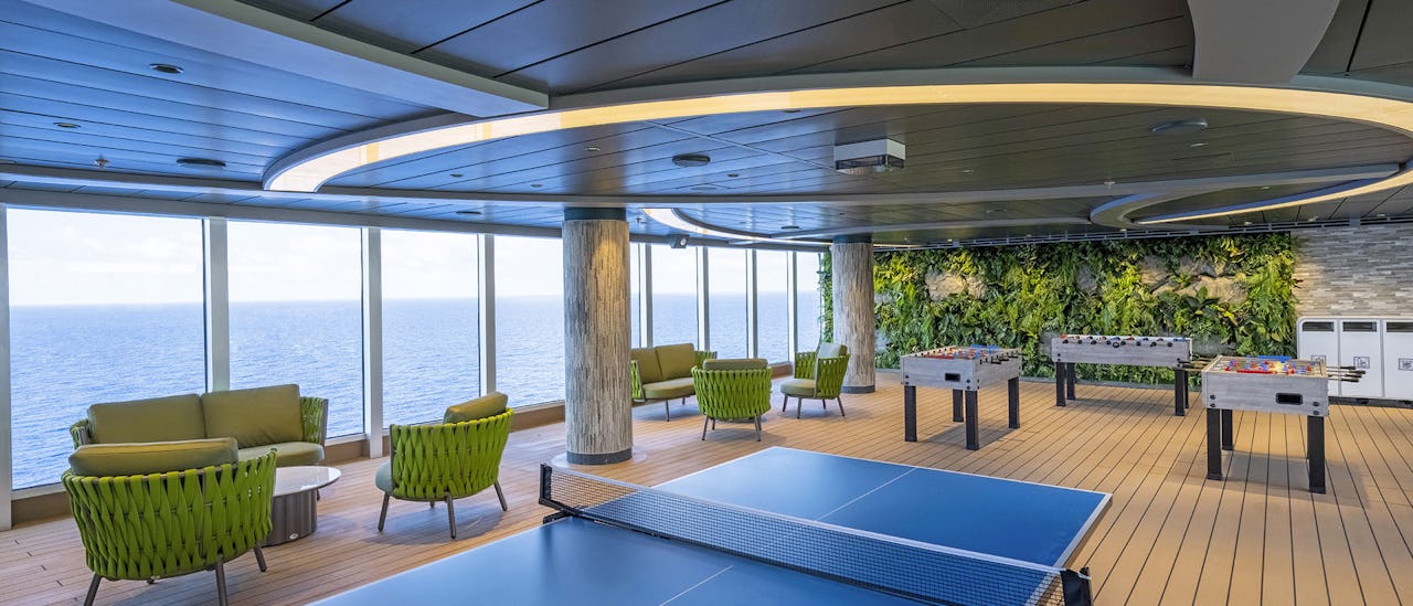 Her finner du bordtennis bord.