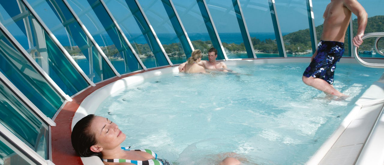 Nyt utsikten i boblebadet