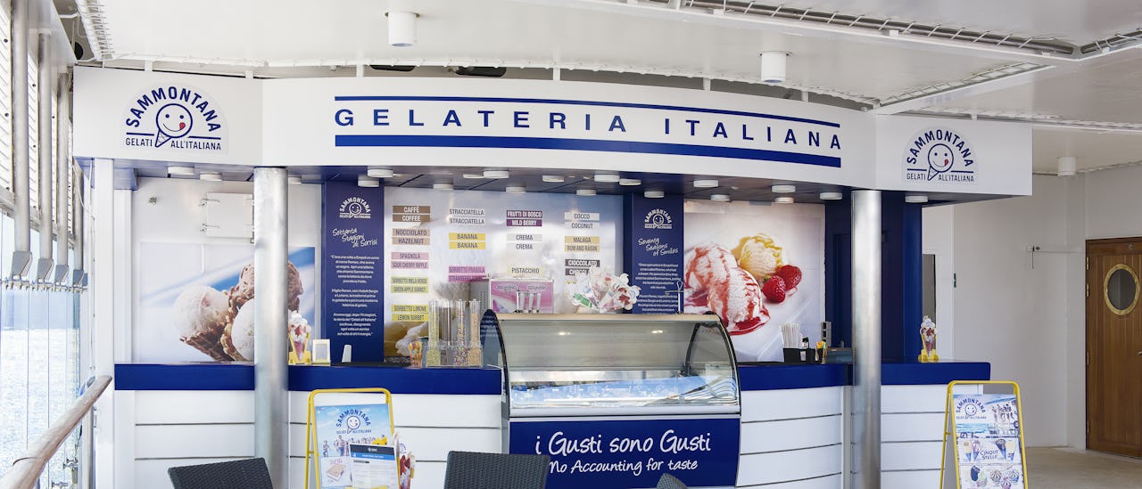 Gelato – på MSC Cruises smaker som den gjør i Italia.