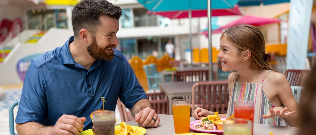 For barna har de egen meny