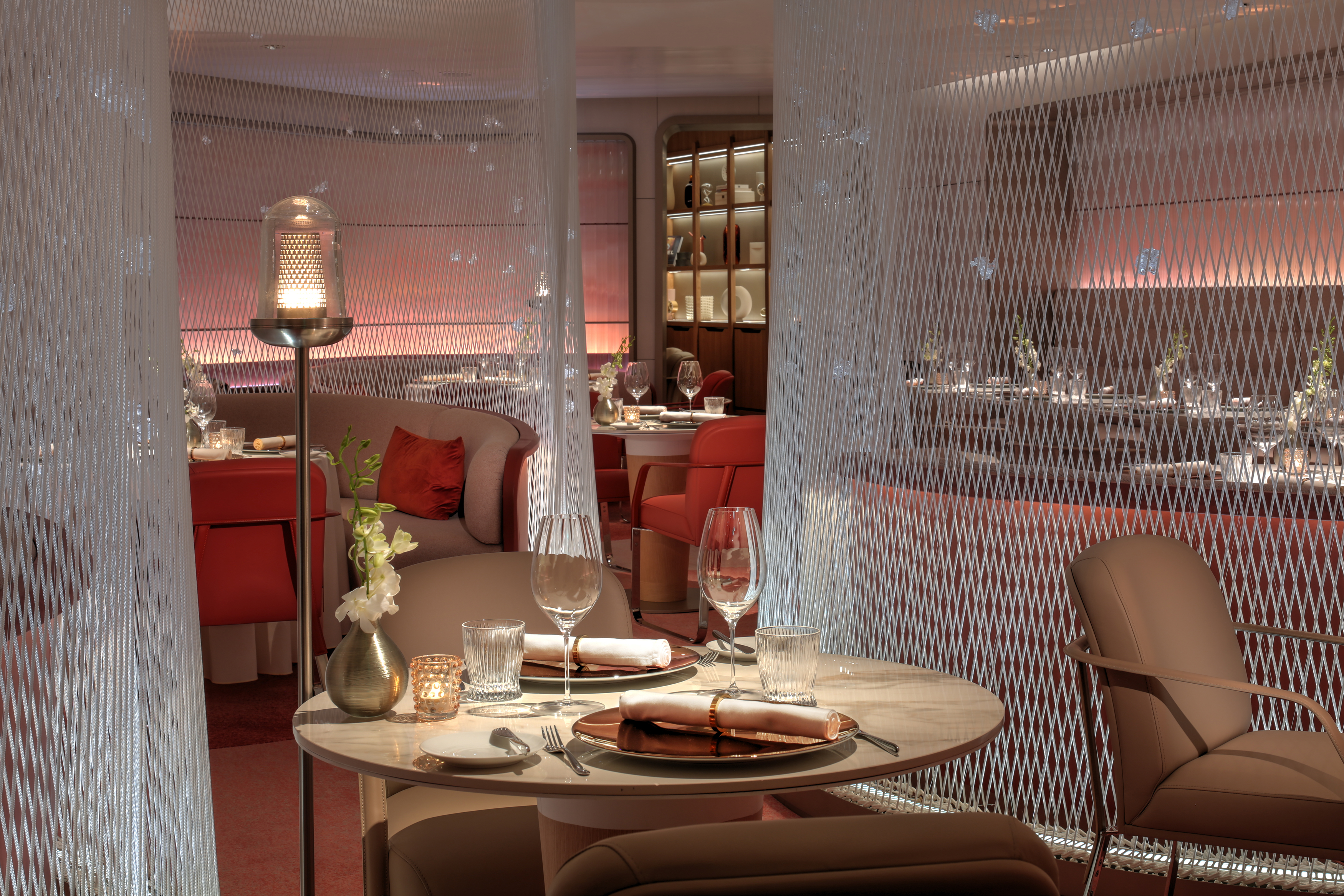 Fine dining på Le Voyage, en restaurant av den verdenskjente kokken Daniel Boulud