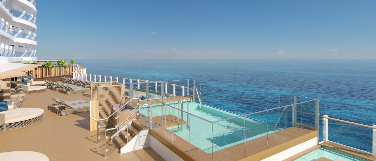 Ocean Boulevard går rundt hele dekket. Her har du verdens beste utsikt 360 grader