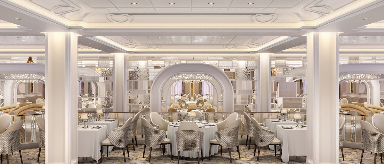 Grand Dining Room er hovedrestauranten ombord