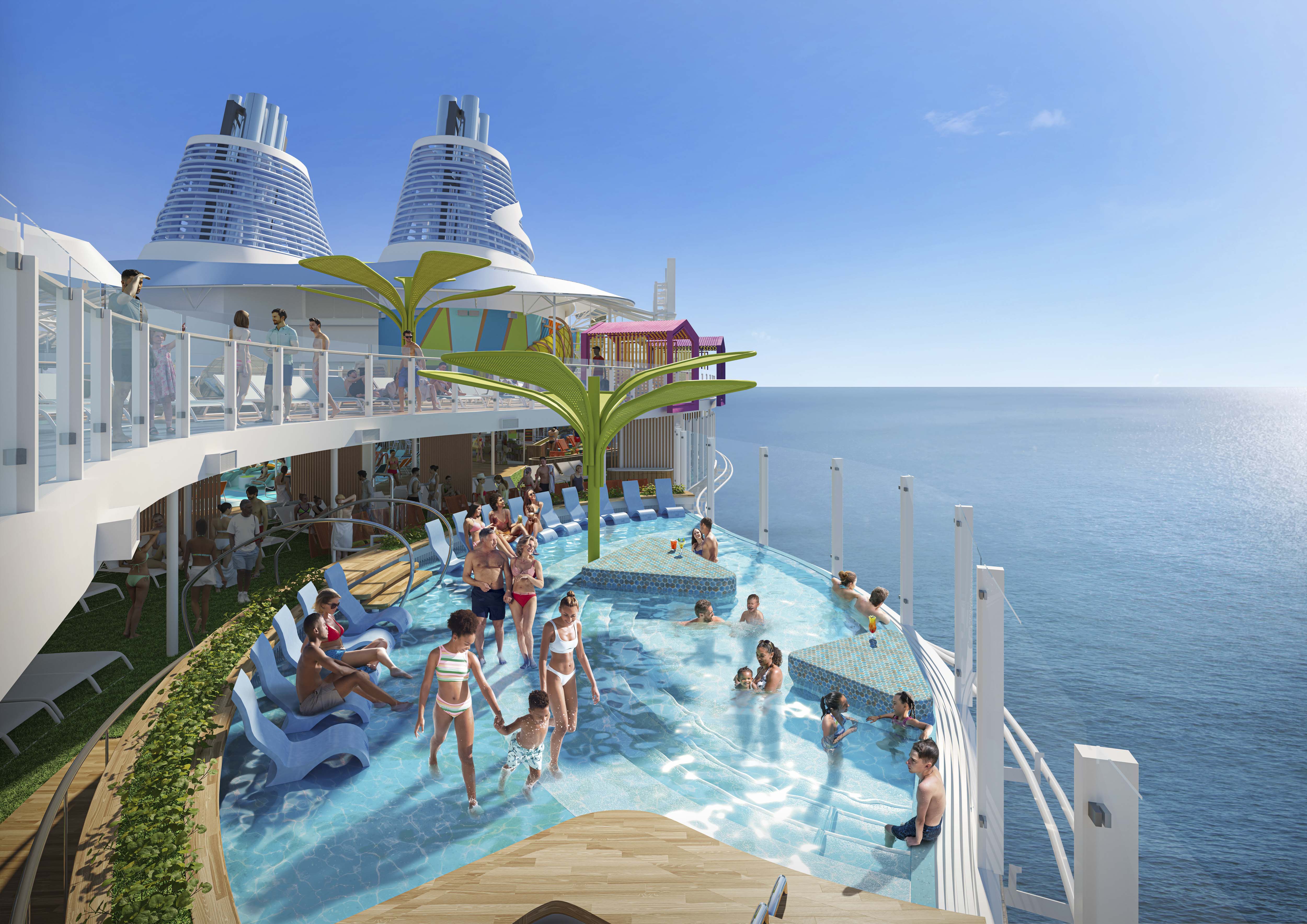 Endeløs havutsikt fra Cove Pool