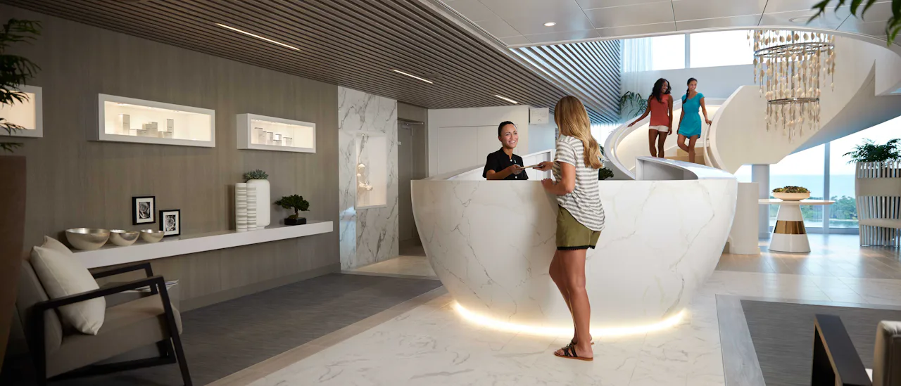 The spa entrance